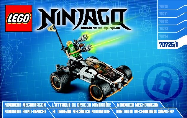 Bauanleitungen LEGO - NINJAGO - 70725 - Nindroid Robo-Drache: Page 1