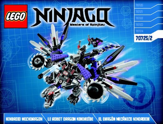 Bauanleitungen LEGO - NINJAGO - 70725 - Nindroid Robo-Drache: Page 1