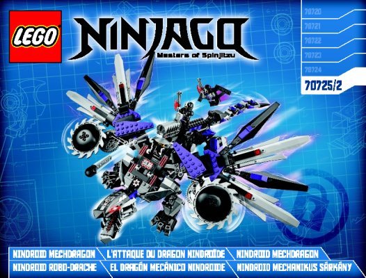 Bauanleitungen LEGO - NINJAGO - 70725 - Nindroid Robo-Drache: Page 1