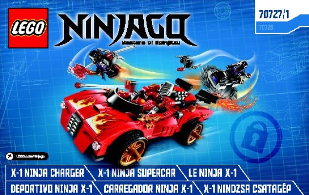 Bauanleitungen LEGO - NINJAGO - 70727 - X-1 Ninja Supercar: Page 1