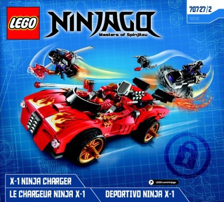 Bauanleitungen LEGO - NINJAGO - 70727 - X-1 Ninja Supercar: Page 1