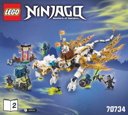 Bauanleitungen LEGO - NINJAGO - 70734 - Meister Wu's Drache: Page 1