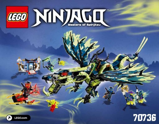 Bauanleitungen LEGO - NINJAGO - 70736 - Angriff des Moro-Drachens: Page 1