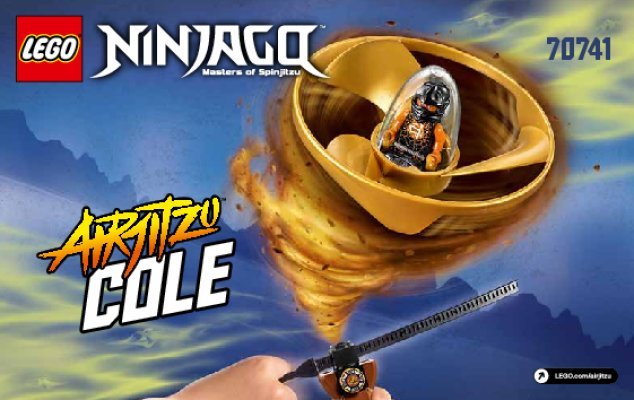 Bauanleitungen LEGO - NINJAGO - 70741 - Airjitzu Cole Flieger: Page 1