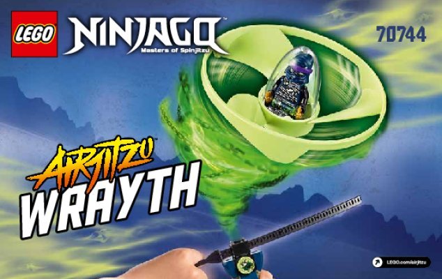 Bauanleitungen LEGO - NINJAGO - 70744 - Airjitzu Wrayth Flieger: Page 1