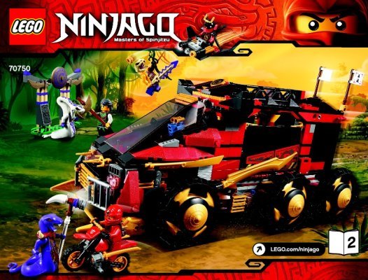 Bauanleitungen LEGO - NINJAGO - 70750 - Mobile Ninja-Basis: Page 1