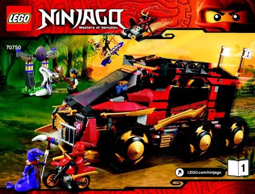 Bauanleitungen LEGO - NINJAGO - 70750 - Mobile Ninja-Basis: Page 1