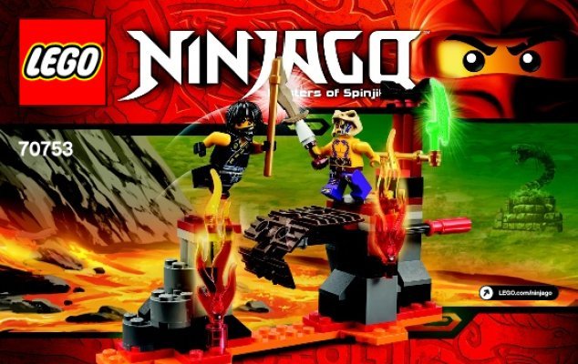 Bauanleitungen LEGO - NINJAGO - 70753 - Lava-Fälle: Page 1