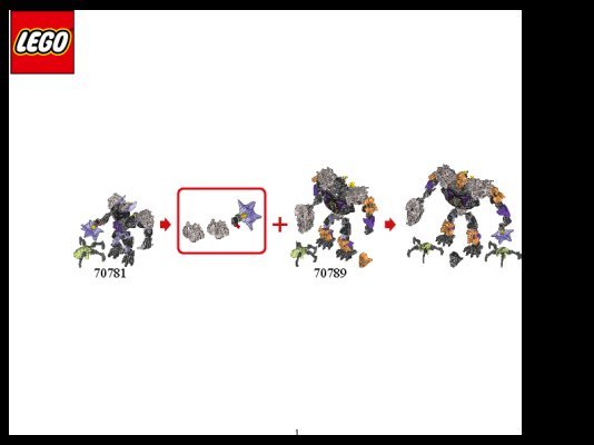 Bauanleitungen LEGO - BIONICLE - 70781 - Hüter der Erde: Page 1