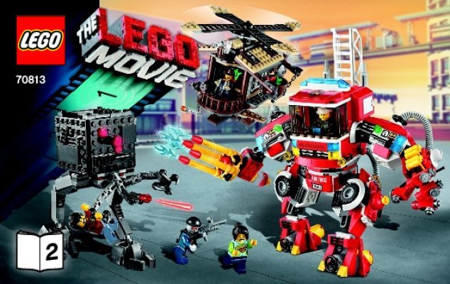 Bauanleitungen LEGO - THE LEGO MOVIE - 70813 - Windmühle und Feuerwehr-Roboter Verstärkung: Page 1