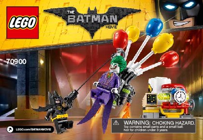 Bauanleitungen LEGO - THE LEGO BATMAN MOVIE - 70900 - Jokers Flucht mit den Ballons: Page 1