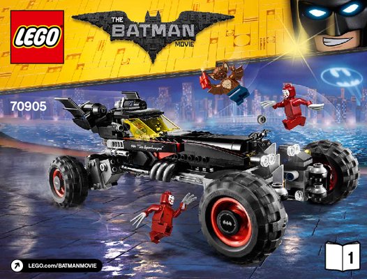 Bauanleitungen LEGO - THE LEGO BATMAN MOVIE - 70905 - Das Batmobil: Page 1