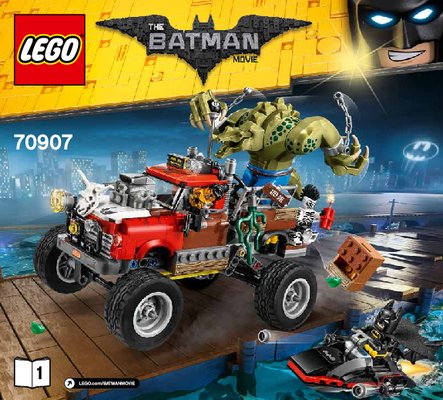 Bauanleitungen LEGO - THE LEGO BATMAN MOVIE - 70907 - Killer Crocs Truck: Page 1