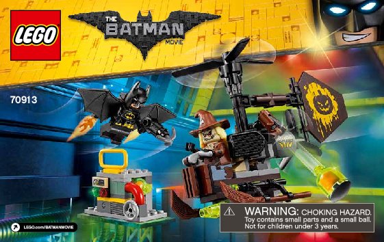 Bauanleitungen LEGO - THE LEGO BATMAN MOVIE - 70913 - Kräftemessen mit Scarecrow™: Page 1