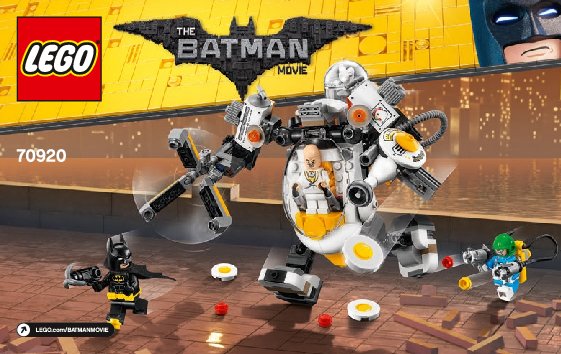 Bauanleitungen LEGO - 70920 - Egghead™  Mech Food Fight: Page 1