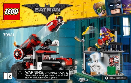 Bauanleitungen LEGO - 70921 - Harley Quinn™ Cannonball Attack: Page 1