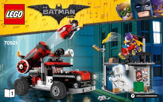 Bauanleitungen LEGO - 70921 - Harley Quinn™ Cannonball Attack: Page 1