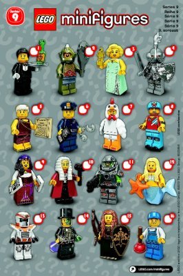 Bauanleitungen LEGO - Minifiguren - 71000 - LEGO® Minifigures, Series 9: Page 1