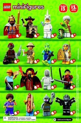 Bauanleitungen LEGO - Minifiguren - 71008 - LEGO® Minifiguren Serie 13: Page 1