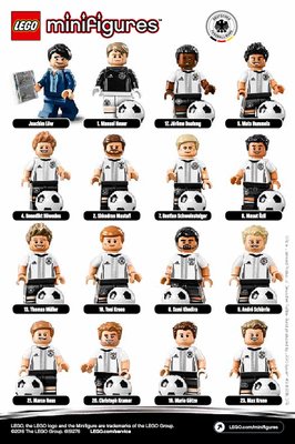 Bauanleitungen LEGO - Minifiguren - 71014 - DFB – Die Mannschaft: Page 1