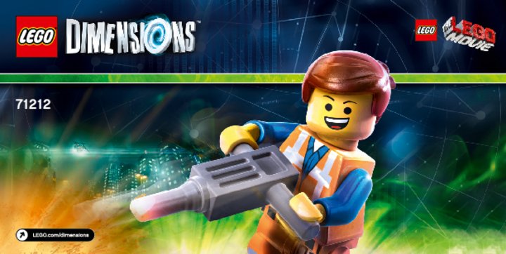 Bauanleitungen LEGO - DIMENSIONS - 71212 - Emmet: Page 1