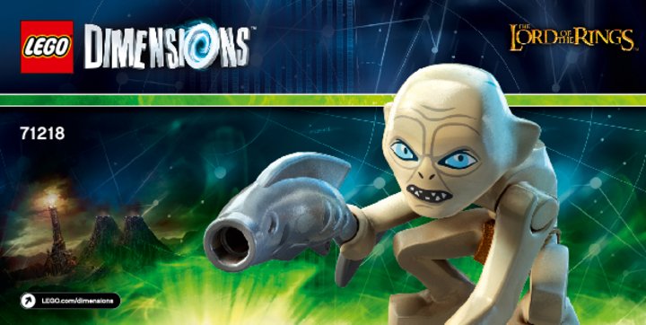 Bauanleitungen LEGO - DIMENSIONS - 71218 - Gollum™: Page 1