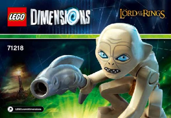 Bauanleitungen LEGO - DIMENSIONS - 71218 - Gollum™: Page 1