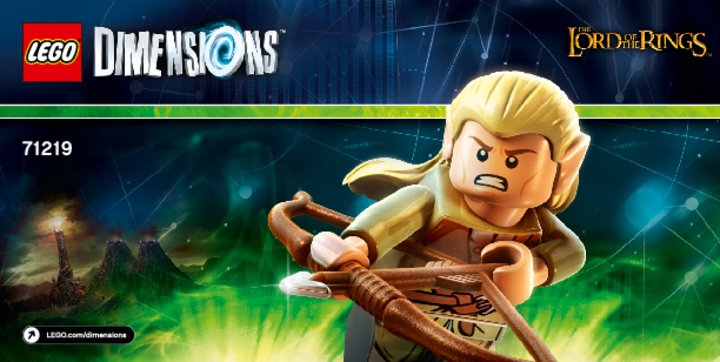 Bauanleitungen LEGO - DIMENSIONS - 71219 - Legolas™: Page 1