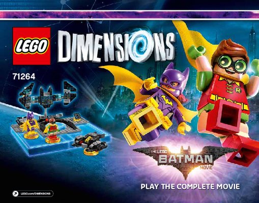 Bauanleitungen LEGO - DIMENSIONS - 71264 - THE LEGO® BATMAN MOVIE Story-Pack: Page 1