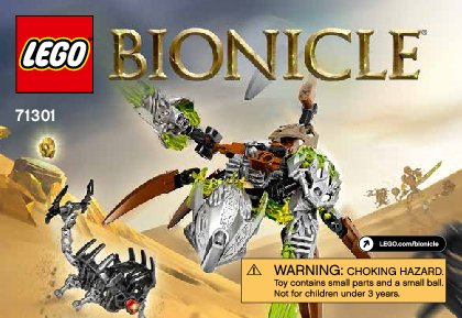 Bauanleitungen LEGO - BIONICLE - 71301 - Ketar Kreatur des Steins: Page 1