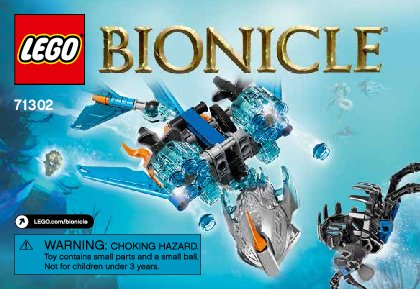 Bauanleitungen LEGO - BIONICLE - 71302 - Akida Kreatur des Wassers: Page 1