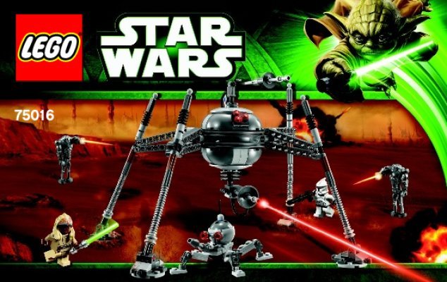 Bauanleitungen LEGO - Star Wars - 75016 - Homing Spider Droid™: Page 1