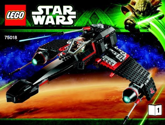 Bauanleitungen LEGO - Star Wars - 75018 - JEK-14’s Stealth Starfighter™: Page 1