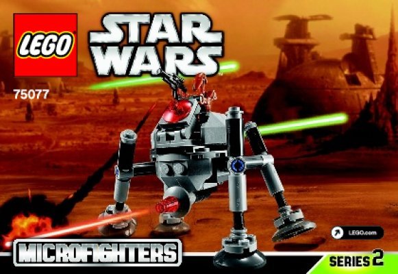 Bauanleitungen LEGO - Star Wars - 75077 - Homing Spider Droid™: Page 1