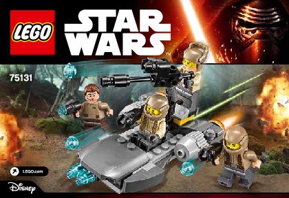 Bauanleitungen LEGO - Star Wars - 75131 - Resistance Trooper Battle Pack: Page 1