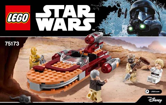 Bauanleitungen LEGO - Star Wars - 75173 - Luke's Landspeeder™: Page 1