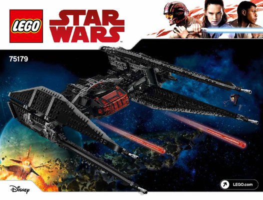 Bauanleitungen LEGO - Star Wars - 75179 - Kylo Ren's TIE Fighter™: Page 1