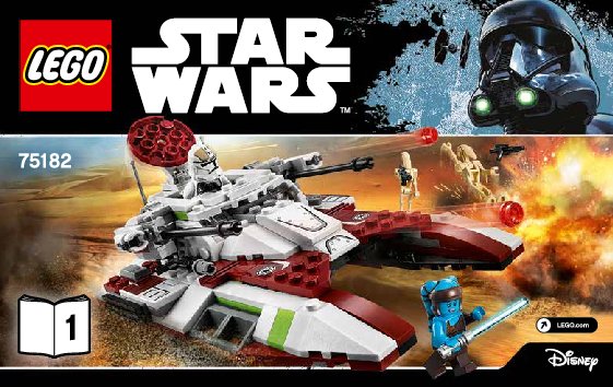 Bauanleitungen LEGO - Star Wars - 75182 - Republic Fighter Tank™: Page 1