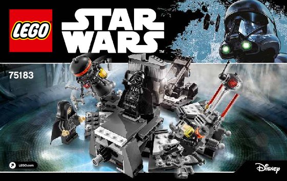 Bauanleitungen LEGO - Star Wars - 75183 - Darth Vader™ Transformation: Page 1