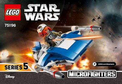 Bauanleitungen LEGO - 75196 - A-Wing™ vs. TIE Silencer™ Microfighters: Page 1