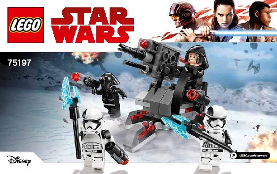 Bauanleitungen LEGO - 75197 - First Order Specialists Battle Pack: Page 1