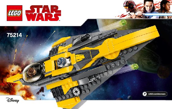 Bauanleitungen LEGO - 75214 - Anakin's Jedi Starfighter™: Page 1