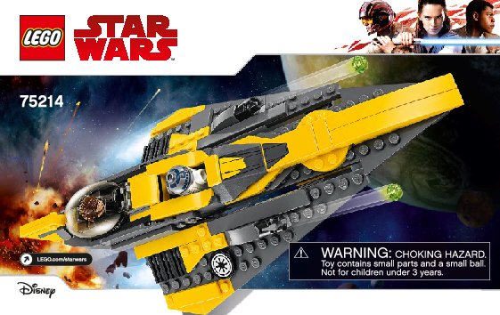 Bauanleitungen LEGO - 75214 - Anakin's Jedi Starfighter™: Page 1