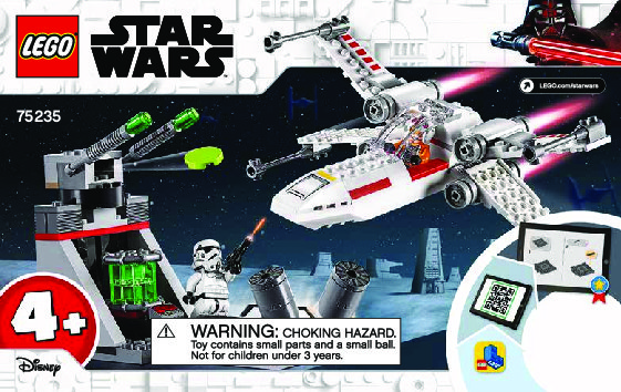 Bauanleitungen LEGO - 75235 - X-Wing Starfighter™ Trench Run: Page 1