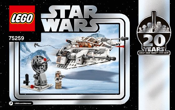 Bauanleitungen LEGO - 75259 - Snowspeeder™ – 20th Anniversary Edition: Page 1