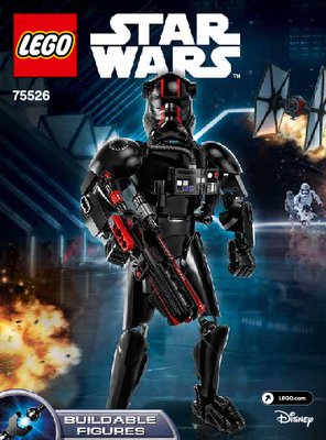 Bauanleitungen LEGO - Star Wars - 75526 - Elite TIE Fighter Pilot™: Page 1