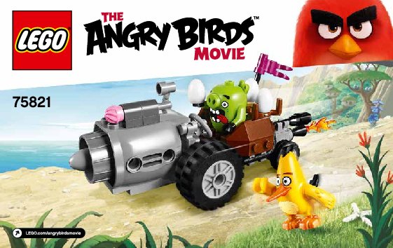 Bauanleitungen LEGO - Angry Birds - 75821 - Piggy Car Escape: Page 1