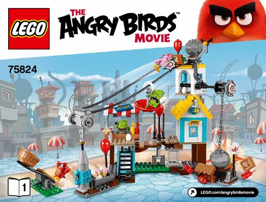 Bauanleitungen LEGO - Angry Birds - 75824 - Pig City Teardown: Page 1