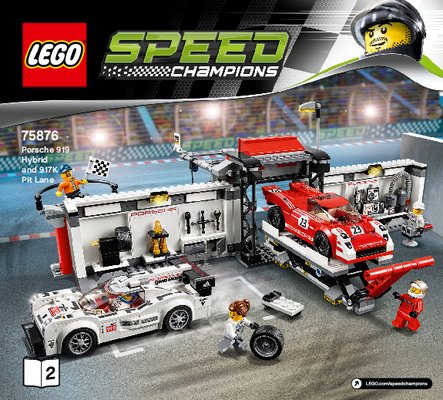 Bauanleitungen LEGO - Speed Champions - 75876 - Porsche 919 Hybrid and 917K Pit Lane: Page 1