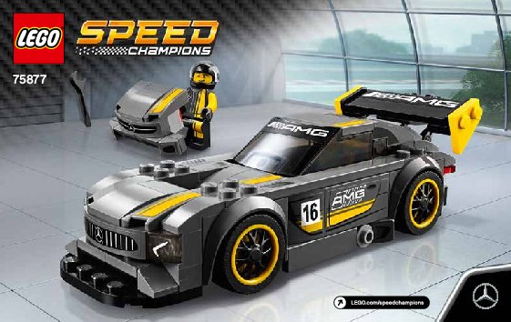 Bauanleitungen LEGO - Speed Champions - 75877 - Mercedes-AMG GT3: Page 1